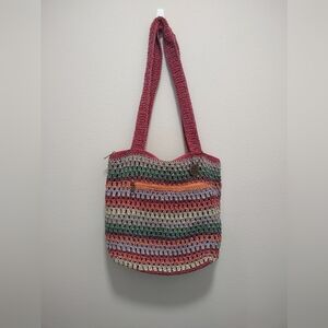 Sak Bag Cambria Knit Crochet Hobo Rainbow Soho